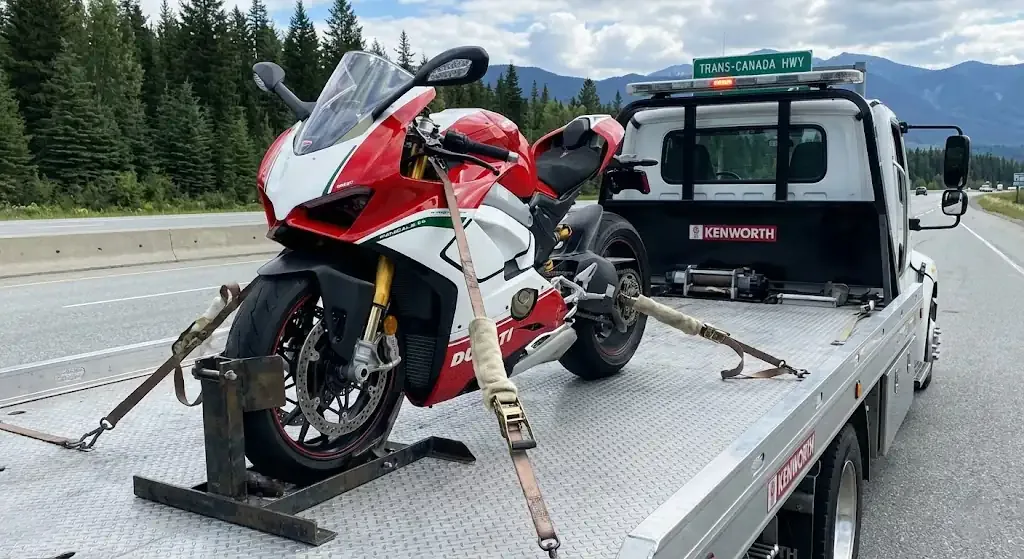 Charlotte motorcycle tow truck service